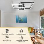 ZMH LED Deckenlampe 82 cm dimmbar mit Fernbedienung – Modernes Design für Wohnzimmer & Schlafzimmer – Bild 3