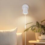 TaFiCo Wandlampe GU10 mit Stecker & Schalter – 350° drehbar für Schlafzimmer & Wohnzimmer – Bild 7