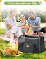 morpilot Katzentransportbox 40x26x28cm – Sichere Transporttasche für Katzen & Welpen bis 5kg – Bild 8