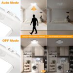 SNAKOO Batteriebetriebene Deckenleuchte mit Bewegungsmelder – LED Innenleuchte für Schrank & Flur – Bild 4