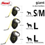 flexi Giant S/M Roll-Leine 8m – Robuste Hundeleine für grosse Hunde mit Soft-Griff – Bild 3