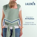Laleni Babytragetuch 5,10 m Baumwolle – Ergonomisches Tragetuch ab Geburt bis 15 kg – Bild 2