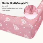 FIEMOL Baby Spannbettlaken 70x140 cm – 3er-Pack Mikrofaser für Kinderbetten – Bild 6