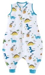 Chilsuessy Baby Schlafsack mit Füssen 2.5 Tog – Ganzjahres Schlafsack 70cm (80-90cm)