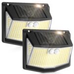 Solar-Wandleuchte mit Bewegungsmelder 248 LEDs – IP65 Sicherheitsstrahler für Garten & Garage