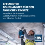 Bosch Professional GBH 18V-22 Akku-Schlagbohrmaschine – SDS-plus Bohrhammer für Profis – Bild 3