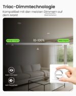 ALUSSO LED Einbaustrahler 7W 230V dimmbar – 3 Farbtemperaturen, IP44, 6er Set – Bild 6