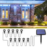 Probuk Solar-Gartenleuchte 10er Set mit 10 LEDs – IP65 wasserdicht für Aussen