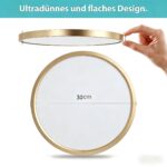 JDONG LED Deckenleuchte Gold Ø30cm – 24W Neutralweiss für alle Räume – Bild 6