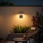 K-Bright 20W LED-Aussenleuchte mit Bewegungsmelder – IP65 Wandlampe Anthrazit für Garten & Haustür – Bild 5