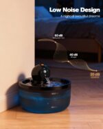 GOOIFUN Katzenbrunnen Kabellos 2.6L mit Sensor & Akku – Intelligenter Trinkbrunnen für Katzen – Bild 3