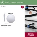 Paulmann Plug & Shine Globe 40cm IP67 – Dekorative Kugelleuchte 3000K für Garten & Terrasse – Bild 4