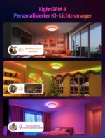 Lepro AI Smart Deckenlampe T1 – 24W RGBCCT mit KI-Lichtdesigner & Musiksync – Bild 2