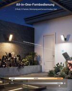 Forepin Außenwandleuchte mit Bewegungsmelder & 10000mAh Akku – IP65 Aussenlampe – Bild 4