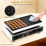 ROGONPDK Mini Dutch Pancake Maker für 50 Poffertjes – 1800W Profi-Pancakemaschine – Bild 7