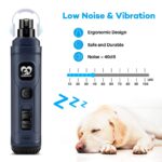 Casfuy Krallenschleifer für Hunde mit 2 LED-Leuchten – Elektrischer Krallentrimmer für kleine & mittelgrosse Haustiere – Bild 4
