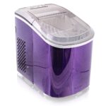Mulano Eiswürfelmaschine Edelstahl Violett – 10-12 kg Tagesleistung für Zuhause & Events – Bild 2