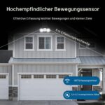 Toowell LED Aussenlampe mit Bewegungsmelder – Batteriebetriebene Sicherheitsleuchte für Aussen – Bild 6