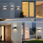 vatato 24W LED Aussenwandleuchte mit Bewegungsmelder – IP65 Warmweiss für Aussen & Innen – Bild 3