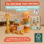 Nene Toys 4-in-1 Montessori Holzspielzeug ab 1 Jahr – Motorikspielzeug Set für Babys – Bild 7