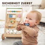 Tiny Land Lauflernwagen Holz – Laufhilfe mit Bremse & Geschwindigkeitskontrolle ab 1 Jahr – Bild 6