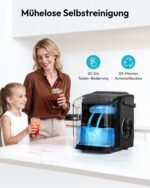 EUHOMY Eiswürfelmaschine 12kg/24h – Tragbar mit Selbstreinigung & 6-Minuten-Zyklus – Bild 6