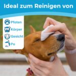 PrimePets Feuchttücher 3×100 Stück – Milde Reinigungstücher für Hunde & Katzen – Bild 6