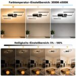 ZMH LED Deckenleuchte 54cm dimmbar 48W – Moderne Wohnzimmerlampe mit Fernbedienung – Bild 5