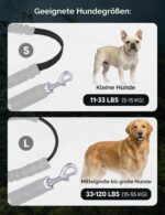 pecute Joggingleine für Hunde 15–55 kg mit Bauchgurt – Freihändiges Laufen & Stoßdämpfer – Bild 7