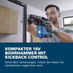 Bosch Professional GBH 18V-18 Akku-Bohrhammer SDS plus – Kompakt & sicher – Bild 4