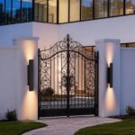 brightower Wandleuchte aussen 20cm 12W – IP65 Aussenwandleuchte Aluminium mit Warmweisslicht – Bild 5