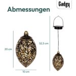Gadgy Solar Orientalische Hängelaternen 2er Set – Marokkanische Solarleuchten für Garten – Bild 3