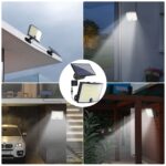 KagoLing 202 LED Solar Wandleuchte mit Bewegungsmelder – IP65 wasserdicht für Garten – Bild 8