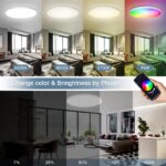 OPPEARL LED-Deckenleuchte 24W dimmbar – Smart Home Deckenlampe mit RGB Farbwechsel & App-Steuerung – Bild 5