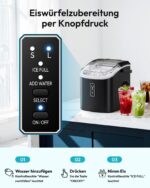 EUHOMY Eiswürfelmaschine – 12 kg/Tag, 2 Grössen, Selbstreinigend & Tragbar – Bild 8
