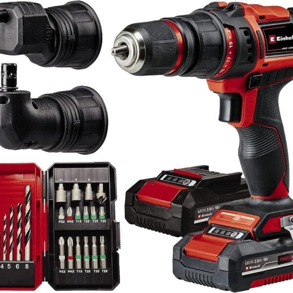 Einhell Akku-Bohrschrauber TE-CD 18/45 18V 45Nm – Kompaktbohrer mit Power X-Change System