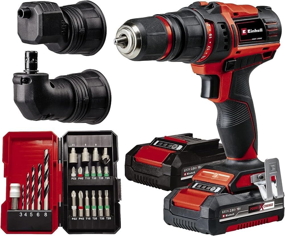 Einhell Akku-Bohrschrauber TE-CD 18/45 18V 45Nm – Kompaktbohrer mit Power X-Change System