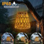 2er Set Bseical Solarlaterne Handgeflochten – IP65 Wasserdicht für Garten & Balkon – Bild 4