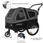 Doggyhut S-Line XL Hundeanhänger 2in1 – Federgefederter Hundebuggy bis 45 kg – Bild 3