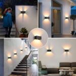 KUKAK LED Wandleuchte 24W mit Bewegungsmelder – IP65 Aussen- & Innenleuchte warmweiss – Bild 2