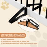 HOLTICO Hundeabsperrgitter Holz – Faltbares Schutzgitter für Türen & Treppen – Bild 5