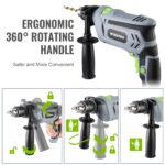 WORKPRO Schlagbohrmaschine 850W – 2in1 Hammer & Bohrer mit 360° Griff & Zubehör – Bild 5