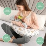 JOVELL Stillkissen Ergonomisch mit Baumwollbezug – Maschinenwaschbar für Mutter & Baby – Bild 4