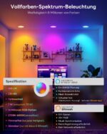 VARICART LED Einbaustrahler 6er Set RGB Alexa – 7W 660LM Smart Spots 230V IP44 – Bild 2