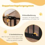 PawHut Türschutzgitter 74–147,5 cm mit 3 Verlängerungen – Hundesicherheitsgitter ohne Bohren – Bild 6