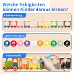 Melofaver Montessori Magnetspiel Labyrinth – Holzspielzeug ab 2 Jahren für Feinmotorik & Zahlenlernen – Bild 5