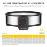 Befano Edelstahl-Fonduetopf 2L mit Temperaturkontrolle – Elektrisches Fondue-Set für 8 Personen – Bild 4