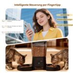 HONEYGUARDIAN 5G WiFi Futterautomat für Katzen – intelligente App-Steuerung mit 2 Näpfen – Bild 2