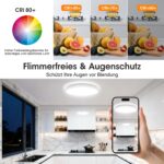 Yesenlight LED-Deckenleuchte 36W 4000lm Ø30cm – Dimmbar mit Farbtemperatur & Nachtlicht – Bild 4