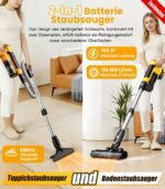 qimedo Akku-Staubsauger 60 KPa mit 2×8000 mAh – Kabelloses 7-in-1 System für alle Böden – Bild 2